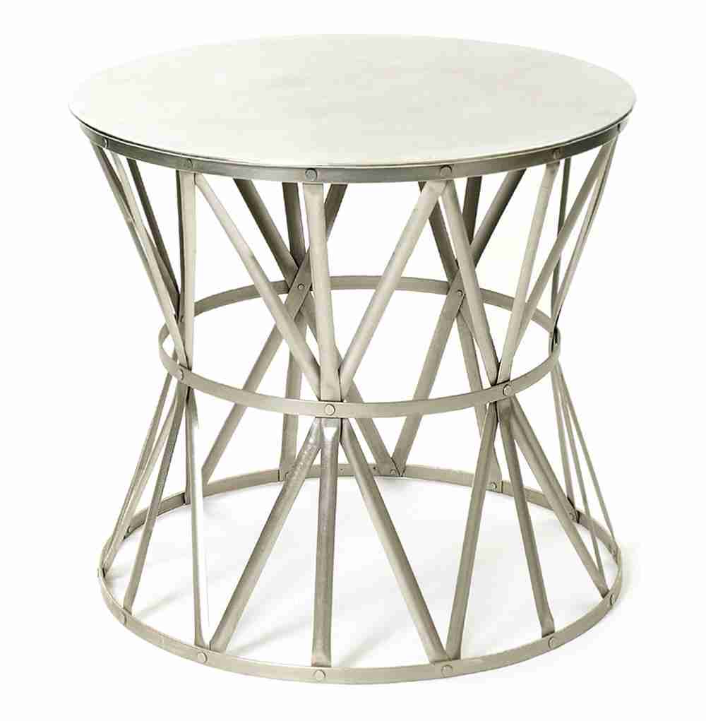 table angle nouveau steel top drum metal open accent side outdoor wichita furniture target kitchen chairs patio dining sets nautical vanity boston abbyson living room cupboard