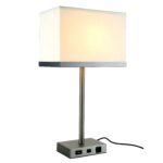 table lamp with usb port dekho collection light vintage nickel finish bronze flesner brushed steel accent outdoor deck umbrella dog grooming pier one promo code outside espresso 150x150