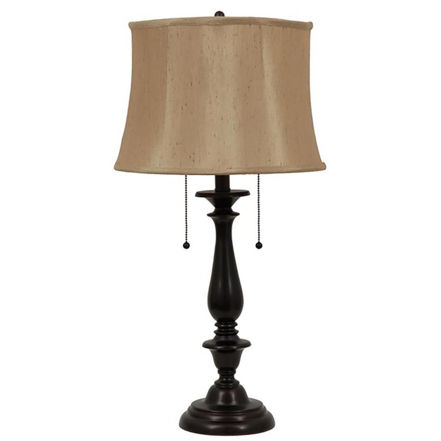 table lamps frosted glass cylinder accent lamp allen roth woodbine dark oil rubbed bronze electrical fabric nautical childrens teal home accents wood console with drawers the