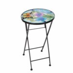table top plant stand find bella green mosaic outdoor accent get quotations homebeez indoor foldable round side end folding for rattan patio furniture blue pottery barn floor 150x150