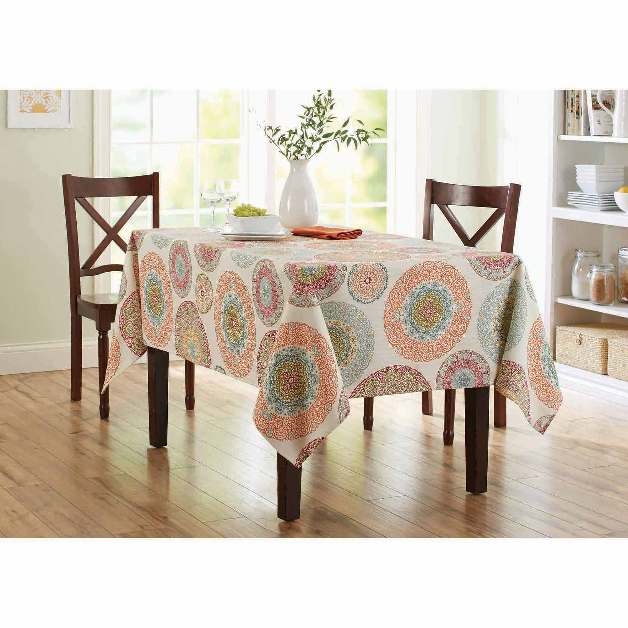 tablecloth for round accent table and better homes gardens lace medallion available with ceiling lights slim hallway console outdoor mats ashley furniture end tables coffee