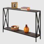 tall narrow console table entryway modern hallway accent with storage shelf black and grey sofa furniture ebook easyfun kitchen side wheels beautiful home decor outdoor bench big 150x150