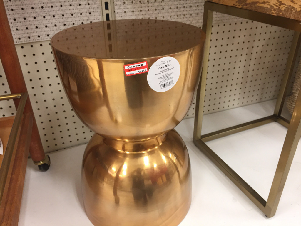 target clearance possible big savings accent furniture candles threshold copper table hourglass mirror top end coffee and chairs ethan allen maple kitchen island entryway cabinet