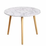 target marketing systems darcy collection mid century base accent table modern laminated faux marble top side end white kitchen dining pottery barn room chairs tables round glass 150x150
