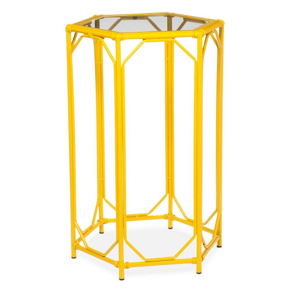 target threshold bamboo hexagon motif accent table end tables yellow round kitchen dining designer armchairs small bar and chairs art deco large mirror room essentials furniture