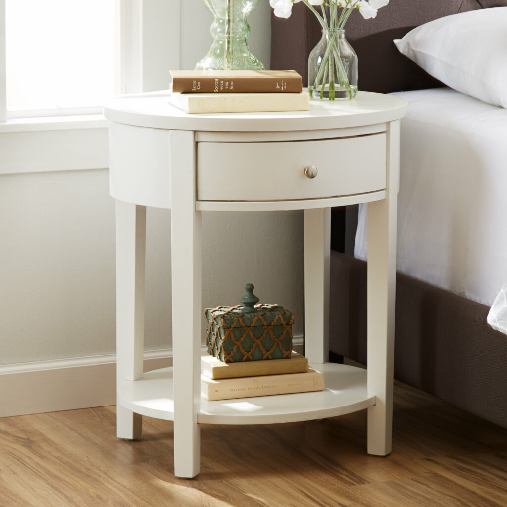 Taupe End Table Canterbury With Storage Hadley Accent Drawer Tablecloth ...