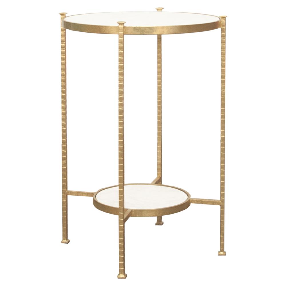 tavis hammered gold round marble end table kathy kuo home product accent vintage crystal lamps martini side contemporary dining chairs coral decorative accents living room shelves