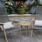 teak wicker furniture collection from outdoor interiors accent table with handle shown basket loungers storage patio lounging tall farmhouse target end tables coffee nate berkus 150x150