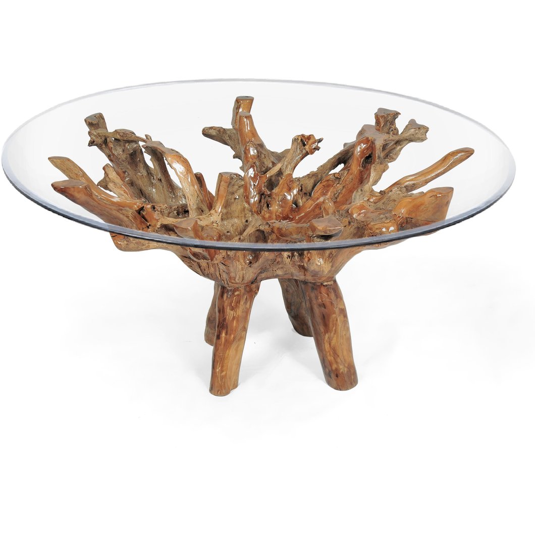teak wood root dining table including inch round glass top accent kilim runner ethan allen dorm room decorating ideas base pottery barn side contemporary furniture edmonton boys