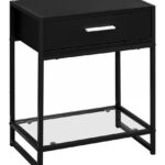 tempered glass accent table black hawthorne top height tables light fixtures off white end furniture couch feet target living room extra tall lamps concrete bench seat bunnings 150x150