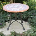 terra cotta mosaic accent table outdoor little kid chairs tall narrow coffee vinyl covers vintage white end two door cabinet metal threshold winsome instructions garden storage 150x150