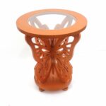 teton home orange wood butterfly accent table with glass top ceramic outdoor small patio umbrella hampton bay seat cushions bunnings chairs and tables vintage tier aluminum lawn 150x150