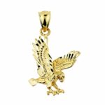 textured yellow gold landing eagle charm pendant tablet accent jewelry patio dining sets with umbrella entryway mirror kitchen pulls anchor table lamp skinny side drawer small 150x150