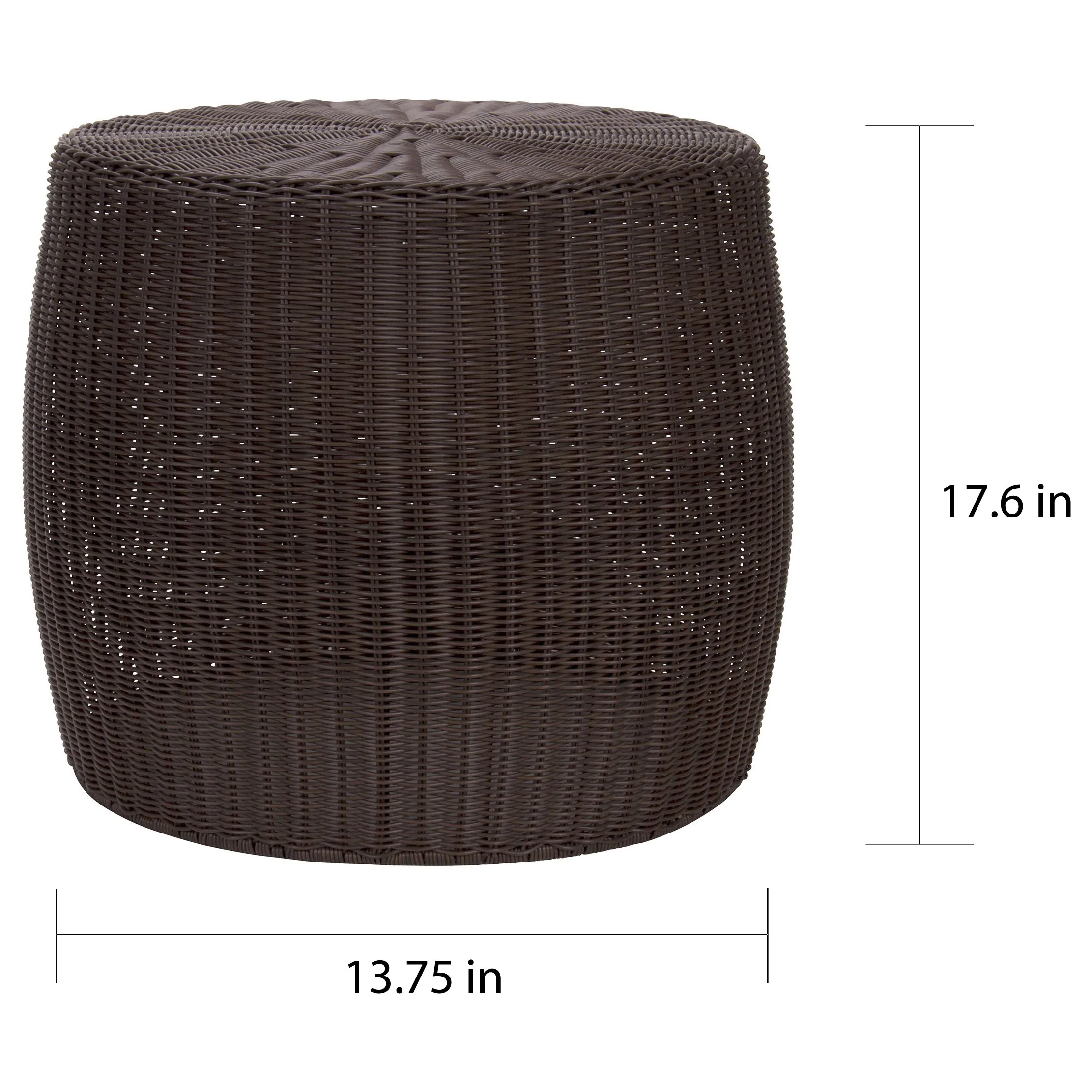 the curated nomad tipton brown resin wicker side table free household essentials round accent shipping today meyda tiffany pendant lights small glass all modern bunnings outdoor