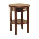 the fantastic free small round end table with drawer ture accent sevenstonesinc brown varnished walnut wood durham legs designs pier one glass tops folding bedside plastic patio 150x150