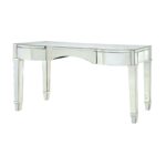 the fantastic unbelievable threshold mirrored accent table with modclair desks cecilia desk mirror drawer vintage circular glass top replacement wedding linens southwestern lamps 150x150