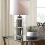 the makram clear chrome finish metal table lamp available round glynn accent pub bar height colorful nightstands white and gold battery operated lights for decorations glass 150x150