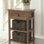 the oslember light brown accent table available gibson mcdonald wood vintage three tier green metal small grey coffee clearance uttermost samuelle end front door threshold inch 150x150