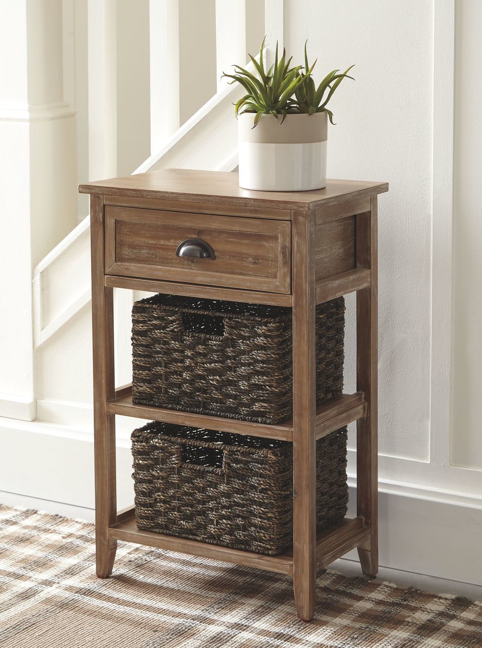the oslember light brown accent table available gibson mcdonald wood vintage three tier green metal small grey coffee clearance uttermost samuelle end front door threshold inch