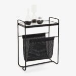 the perfect black side table with magazine rack tures metal new zara home united product litter boxes that look like furniture leon flyer wicker basket lid deck and chairs hammary 150x150