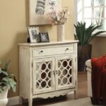 the perfect cool mirrored glass accent table with drawer tures cabinets antiqued white finish cabinet mirror matching living room furniture sets grey dining set ashley 150x150