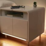 the sobro smart side table wants improve your bedside experience sombro hero room essentials storage accent confession night stand covered with clutter usually home water bottle 150x150