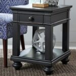 the terrific awesome oxford one drawer end table mira road aspenhome chairside with turned feet products color blk setting queen anne wing chair light oak accent tables ashley 150x150