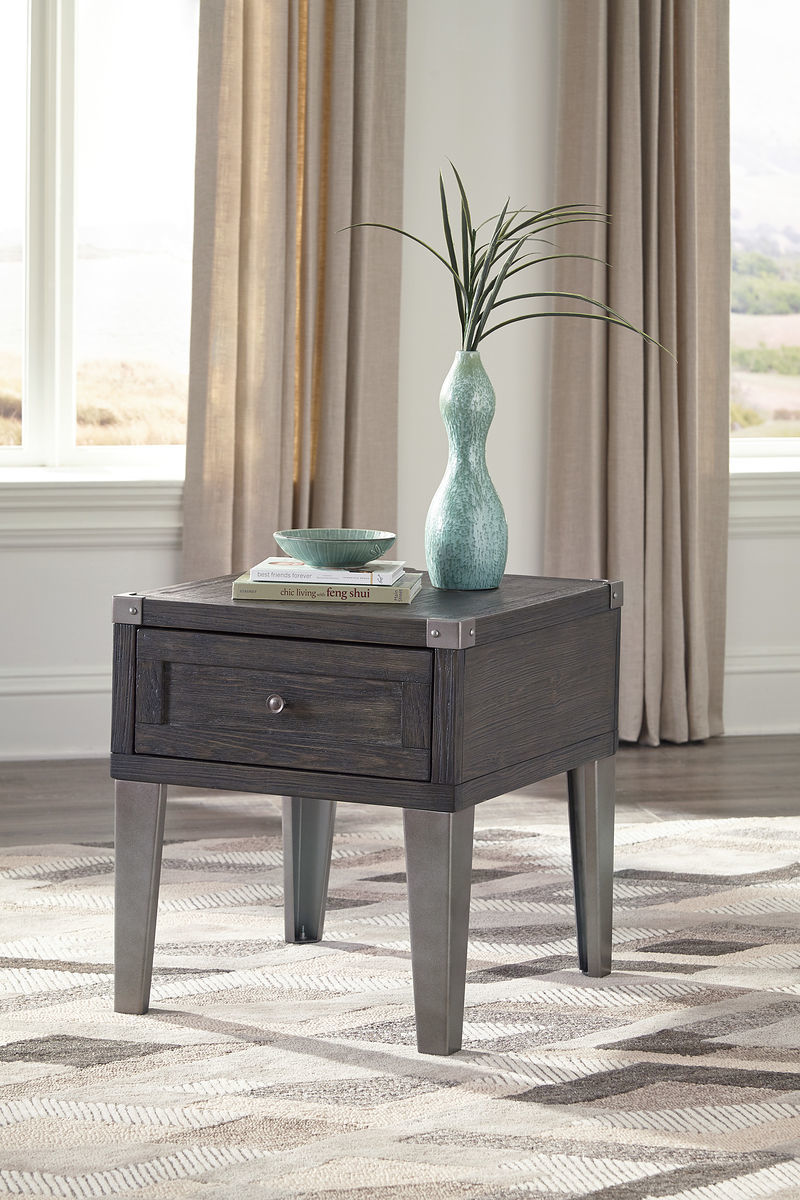 the todoe dark gray rectangular end table available global accent tables with charging station oversized coffee black metal side extra thin console champagne mirrored furniture