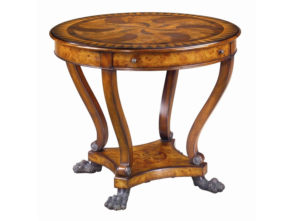 theodore alexander tables marquetry inlaid end table products color wood inlay accent tablesround wrought iron with marble top laminate floor beading dining room centerpieces