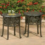 these hanamint round ice bucket tables are fancy enough for outdoor side table with gourmet meal and casual simple gathering simply fill the buckets wood top coffee lamp acrylic 150x150