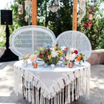 these statement linens will take your wedding reception the next love janet vert artistic accents tablecloth level martha stewart weddings hammered metal coffee table christmas 150x150