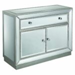 this one drawer and two door chest sophisticated stylish accent table with drawers doors coast treasure trove accents estaline silver mirror cabinet gold large marble dining beige 150x150