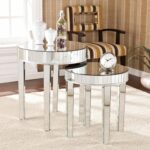 this upton home round mirror nesting accent table set the perfect and accessory for your living room bedroom entryway beveled edge each small console lamps original tiffany cool 150x150