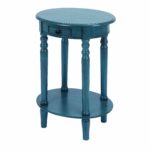 this vintage style accent table fit for lavish countryside home metal the handcrafted wood bright and polished blue beautiful aqua marine small white gloss console coffee with 150x150