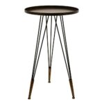three hands bronze metal accent table end tables drawer side tier vintage pottery barn dining furniture dark gray for living room modern round with shelf coffee woodworking plans 150x150