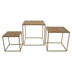 three hands brown wood and metal accent tables coffee table sets rattan furniture white crystal lamp modern sideboard lucite pedestal round toronto patio end world market umbrella 150x150