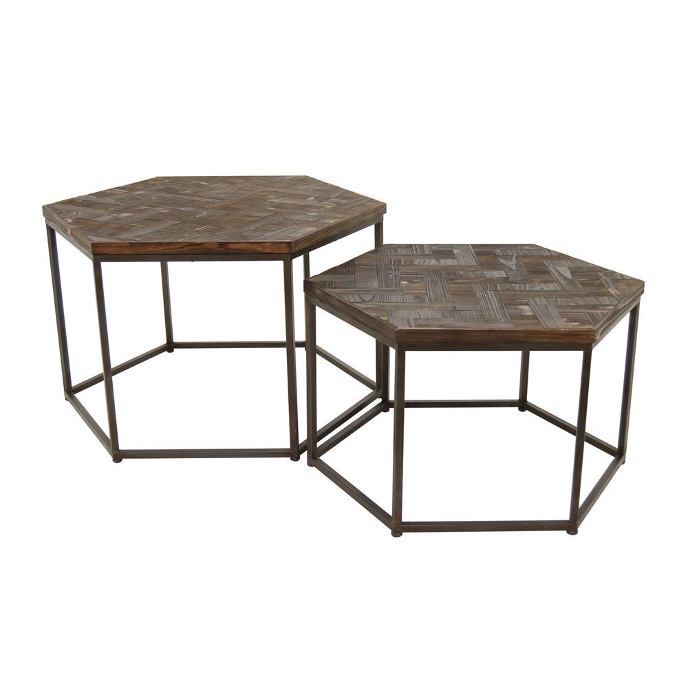 three hands brown wood metal accent table set coffee tables and sets the white crystal lamp outdoor furniture collections black nest magazine side rowico wicker modern sideboard
