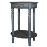 three hands gray wood accent table the end tables mosaic patio and chairs small round antique side coffee white bedside cabinets seaside decor umbrella base mini barnwood ideas 150x150