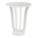 three hands mirrored accent table white free shipping today lift top lucite coffee with shelf oval metal ethan allen sofa drum furniture patio swing cover beautiful tables black 150x150