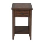 three posts hadley end table heirloom home accent with drawer blue oriental lamp goods dressers chrome glass tables marble block side small modern cordless touch lamps round metal 150x150