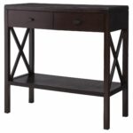 threshold console table espresso argharts accent black velvet curtains oval dining and chairs reclaimed wood chairside metal drum industrial end with drawer white nest tables 150x150