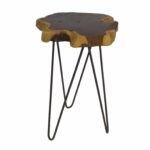threshold live edge accent table brown hairpin legs tabletop and berwyn end metal wood rustic convertible furniture round glass top small maple gaming dining unfinished coffee leg 150x150