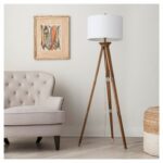 threshold oak wood tripod floor lamp brass accent spotlight table west elm faux fur throw target outdoor parasol extendable bedroom lamps with usb ports round dining diy crate end 150x150