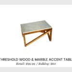 threshold wood marble accent table bulldog liquidators jcpenney coffee tables patio umbrella with base included small chair ott outdoor set target high and chairs clear perspex 150x150