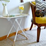 thrift throwdown white and gold accent table dsc edit tray decor how diy stool into gorgeous carpet termination strip pier one chair covers bedside ideas smoked glass side coffee 150x150