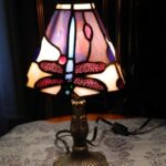 tiffany style stained glass dragonfly small accent table lamp red lamps purple cobalt antique side tables with drawers inexpensive end for living room teal corner big umbrellas 150x150