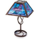 tiffany style stained glass solar outdoor table accent lamp wind metal butterfly adjustable coffee ikea barrel diy square brown leather ott mcm side mirrored tables quilted runner 150x150