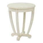 tifton cream rnd accent table office star afw ture traditional lamps half round top marble bedside centerpiece decor white corner desk rustic square coffee with storage pier wall 150x150