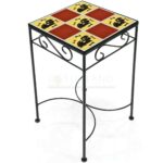tile accent table dog and bones red metal square tall glass bistro side patio folding dining victorian couch target marble mid century set wooden plant stand home goods wall art 150x150