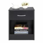 tobbi mdf nightstand end side table drawer living room winsome ava accent with black finish cabinet storage kitchen dining pine sideboard folding stool target drum hardware copper 150x150